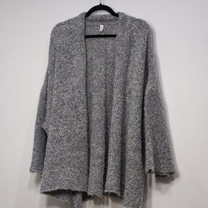 Wishlist | Gray And Blue Speckled Super Soft And Fuzzy Cardigan Sweater Size M/L